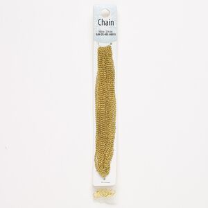 Chain, gold-finished "pewter" (zinc-based alloy) and steel, 2mm oval cable, 100 inches with (2) 9x6mm lobster claw clasps and (4) 6mm jump rings. Sold individually.