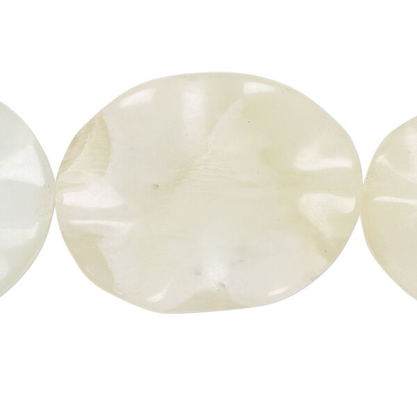 New "jade" 1pkg1, barrel bead natural 14 inch 20x20mm-22x21mm image number 0