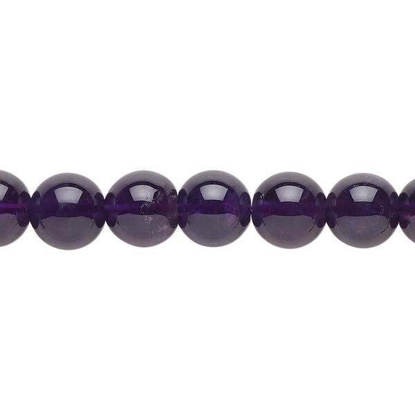Amethyst 1pkg1, round bead natural 15.5-16 inch 8mm image number 0