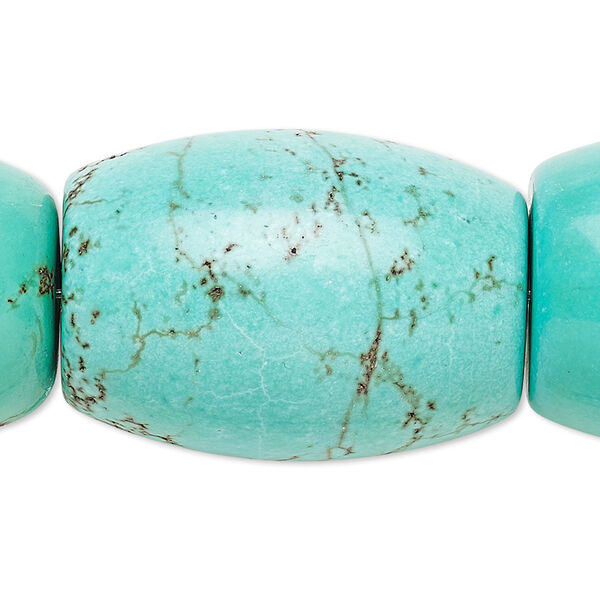 Magnesite 1pkg1, barrel bead 15.5-16 inch 34x25mm-35x25mm image number 0