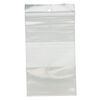 Bag, Tite-Lip™, plastic, clear and white, 3x5-inch top zip with block and hole. Sold per pkg of 1,000. image number 1