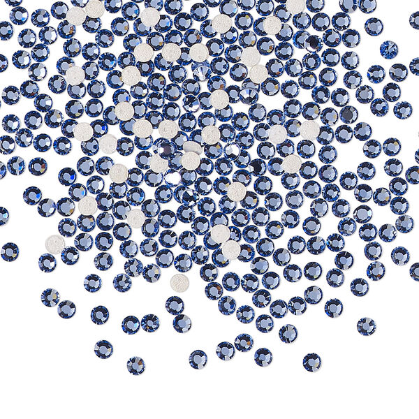 Flat back 1440pk blue violet foil back, Preciosa MAXIMA Czech crystal hotfix rhinestone 1.9-2.1mm chaton rose round SS6 image number 0