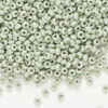 Seed bead, Preciosa Ornela Czech glass, 1pkg500g, 2.8-3.2mm rocaille, opaque matte terra dyed lichen chalkwhite (06452) image number 0