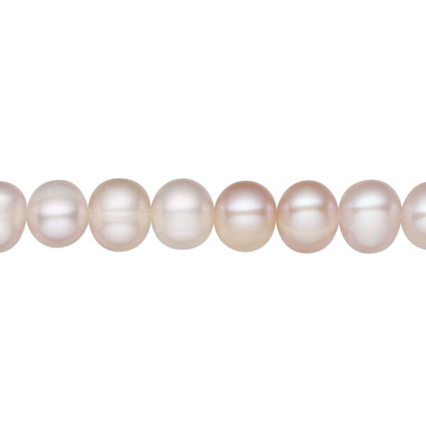 Pearl, cultured freshwater, mauve, 6-7mm semi-round, D grade, Mohs hardness 2-1/2 to 4. Sold per 16-inch strand. image number 0