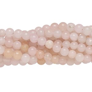 Pink aventurine 1pkg10, round bead natural 15.5-16 inch 4mm