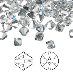 Bead 360pk crystal CAL, Swarovski® 6mm XILION bicone 5328
