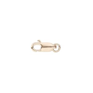 Clasp lobster claw 1pkg5 14Kt rose gold-filled, 10x4mm, 1-strand