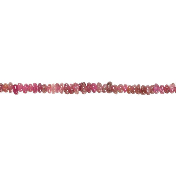 Pink tourmaline 1pkg1, hand-cut rondelle bead 12 inch 2x1mm-3x2mm image number 0