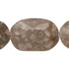 Brown marble 1pkg1, faceted puffed oval bead natural, 15.5-16 inch 28x20mm-31x22mm image number 0