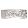 Bracelet, Hill Tribes, cuff, sterling silver, 24mm wide with hammered elephant designs, adjustable. Sold individually. image number 1