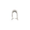 Bail, ice-pick, antiqued sterling silver, 13x9mm triangle with cutout lines, 10mm grip length. Sold individually. image number 1