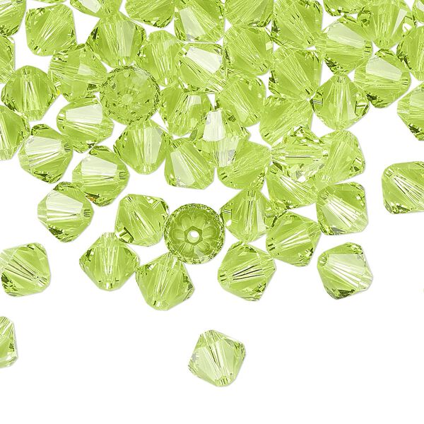 Bead 360pk citrus green, Swarovski® 6mm XILION bicone 5328 image number 0