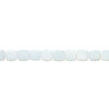 Bead, sea "opal" glass (manmade) 1pkg1, 19-20mm rounded flat square, 15 inches. image number 1