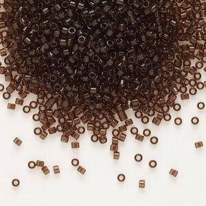 Seed bead, Delica®, glass, pkg/250g, #11 round, transparent root beer (DB-0715).