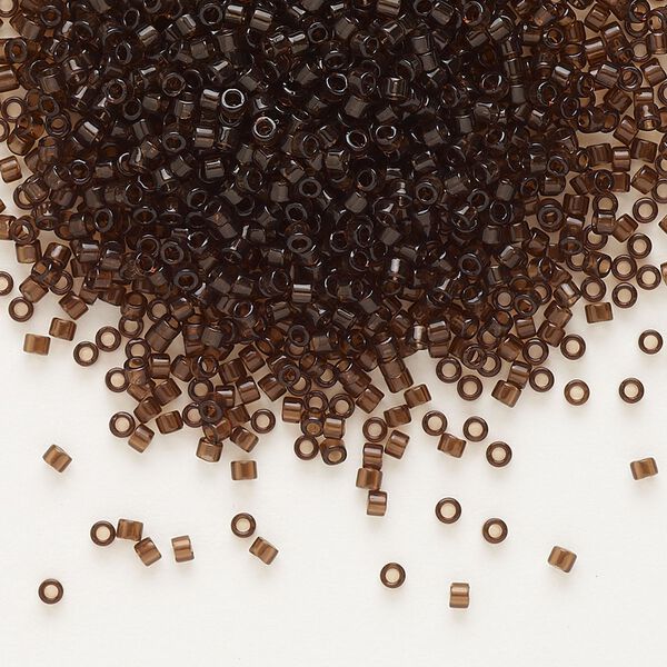 Seed bead, Delica®, glass, pkg/250g, #11 round, transparent root beer (DB-0715). image number 0