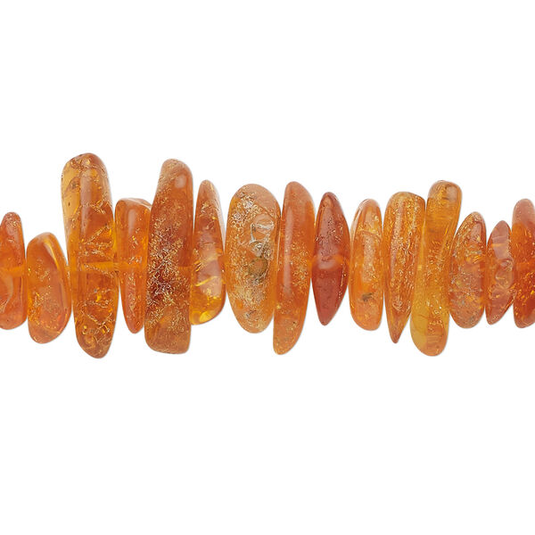 Amber 1pkg1, chip bead, 15.5-16 inch light / small to medium image number 0
