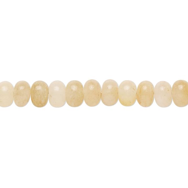 Golden "jade" 1pkg1, hand-cut rondelle bead natural 14 inch 5x4mm-7x5mm image number 0