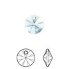Drop 12pk aquamarine, Crystal Passions® 12mm pendant mini disk 6428 image number 0