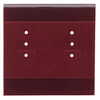 Earring card, plastic and velour, burgundy, 2x2 inch square. Sold per pkg of 100. image number 0