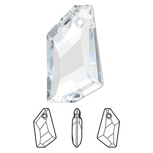 Focal 6pk crystal, Swarovski® 50x30mm pendant de-art 6670