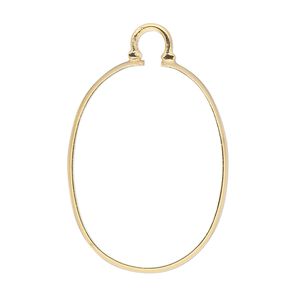 Focal, Cinch Mount, 14Kt gold-filled, 30x22mm oval bezel setting. Sold individually.