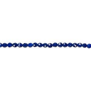 Lapis lazuli 1pkg1, faceted round bead natural 15.5-16 inch 2mm