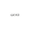 Bead, pewter (tin-based alloy), pkg/1, silver plate, 13x7mm double-sided bow, fits 6mm cube. image number 1