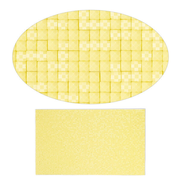 Adhesive sheet, My Style Deco Art™, peel-off, resin and glue, light yellow, 8 x 4-3/4 inch rectangle, 1.8mm thick. Sold individually. image number 0