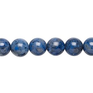 Dumortierite 1pkg1, round bead natural 15.5-16 inch 8mm