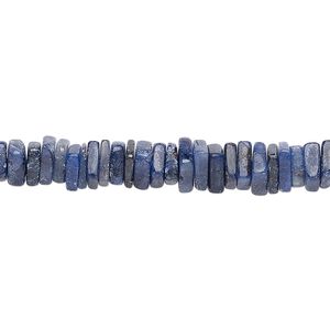 Corundum 1pkg1, hand-cut square rondelle bead 8 inch 4x1mm-5x2mm