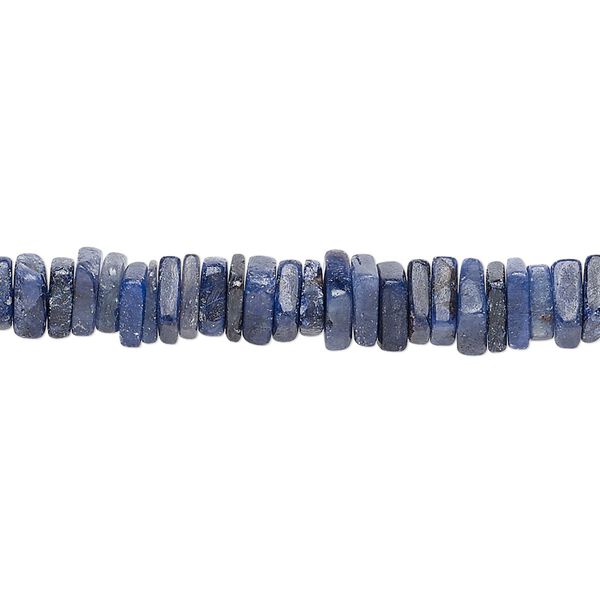 Corundum 1pkg1, hand-cut square rondelle bead 8 inch 4x1mm-5x2mm image number 0