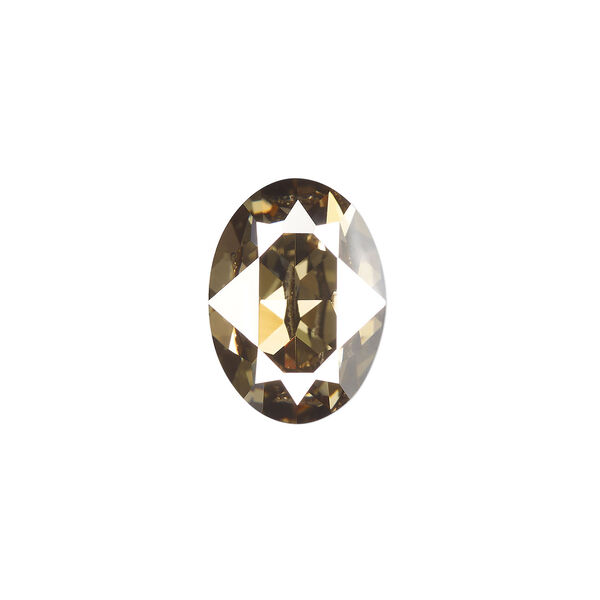 Fancy stone 1pkg48 crystal bronze foil back, Swarovski&reg;, 18x13mm oval 4120 image number 0
