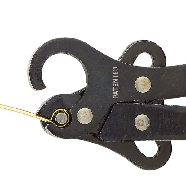 Pliers, Bead Smith® 1-Step Looper® Big, steel and rubber, dark green, creates 3mm loop (inside diameter), 5 inches. Sold individually. image number 1