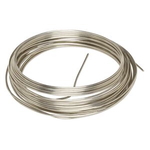 Wire, Wrapit®, nickel silver, half-hard, round, 16 gauge. Sold per 0.25-pound spool, approximately 30 feet.