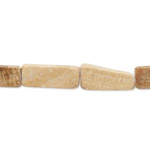 Brown italian "onyx" 1pkg1, square tube bead 15 inch 17x6mm-18x8mm