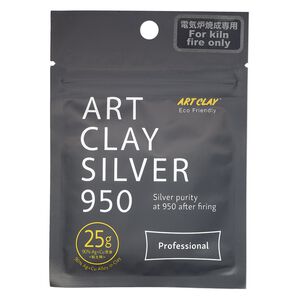 Clay, Art Clay®, silver, pkg/25g, slow dry.