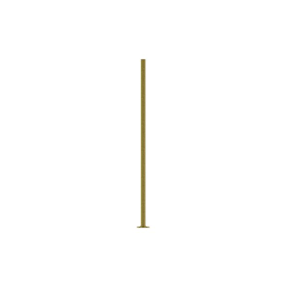 Head pin, antique brass-plated steel, 1 inch, 21 gauge. Sold per pkg of 500. image number 0