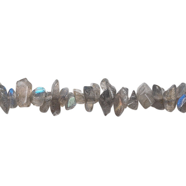 Bead, labradorite (natural), mini to small chip, Mohs hardness 6 to 6-1/2. Sold per 36-inch strand. image number 0