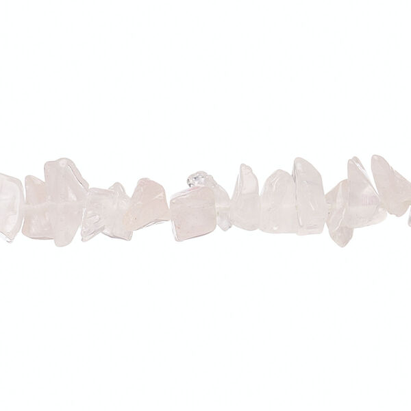 Bead, rose quartz (natural), small chip. Sold per 15-inch strand. image number 0