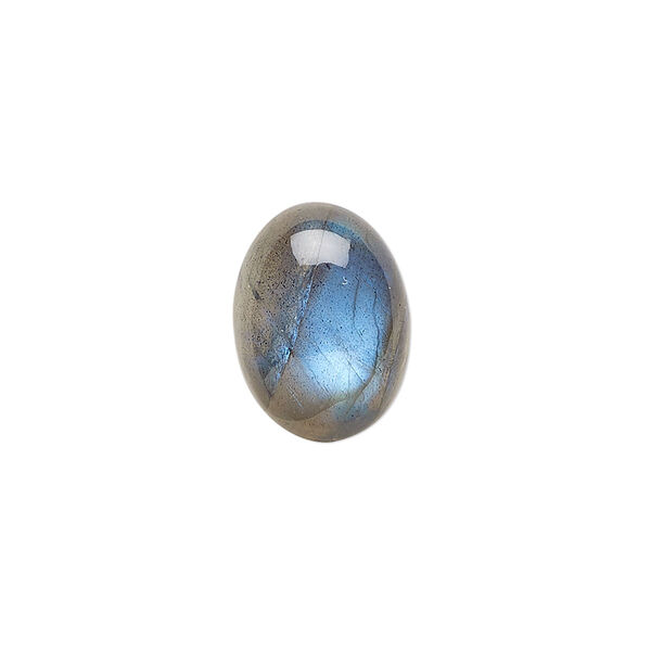 Cabochon, labradorite (natural), 16x12mm hand-cut calibrated oval, A- grade, Mohs hardness 6 to 6-1/2. Sold individually. image number 0