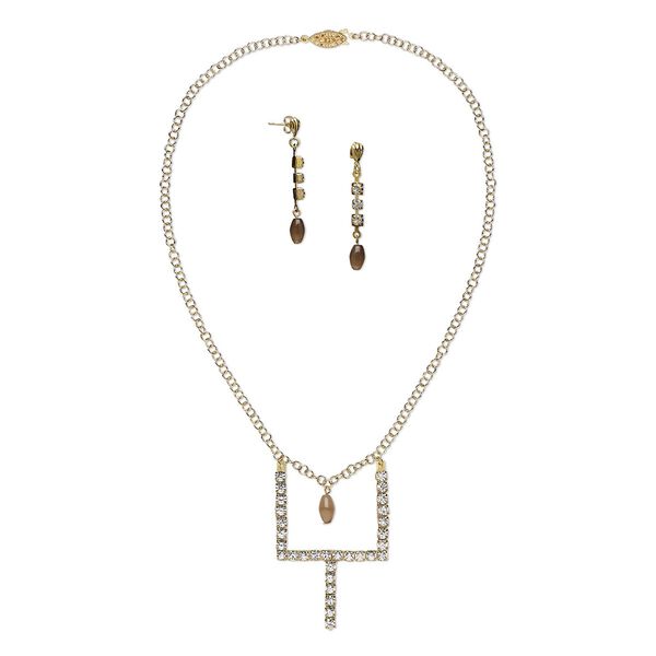 Necklace and earring set, One of a Kind Jewelry, 17 inches. Only one available. image number 0