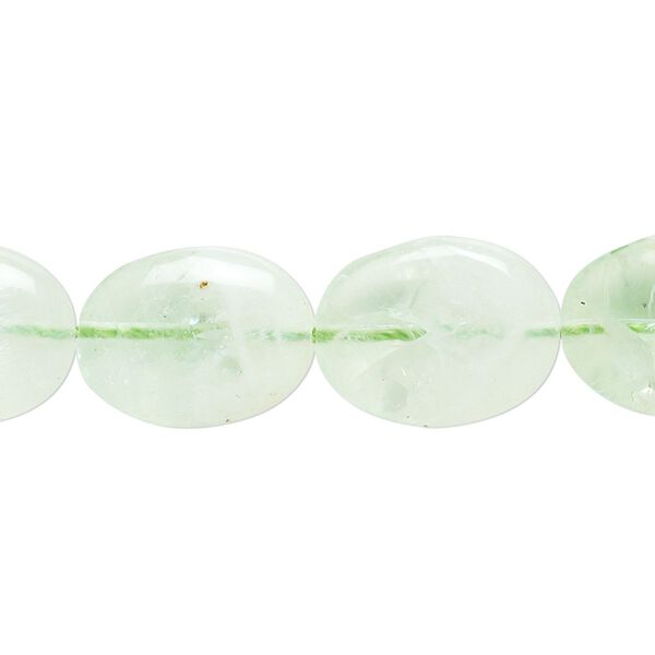 Fluorite 1pkg1, puffed oval bead natural 15.5-16 inch 16x12mm image number 0