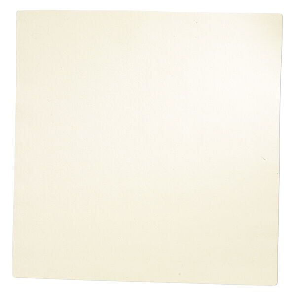 Sheet, faux suede, cream, 8-1/2 inch square, 0.6-0.7mm thick. Sold individually. image number 0