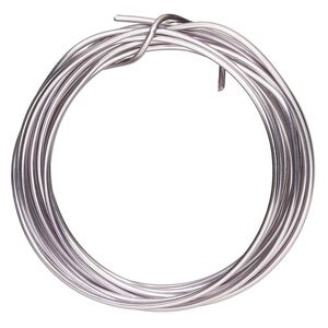 Wire, ParaWire™, titanium-finished copper, round, 14 gauge. Sold per 10-foot section.