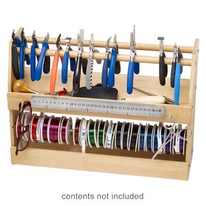 Organizer 1pkg1 wood / steel, 18 x 13 x 5.75 inches