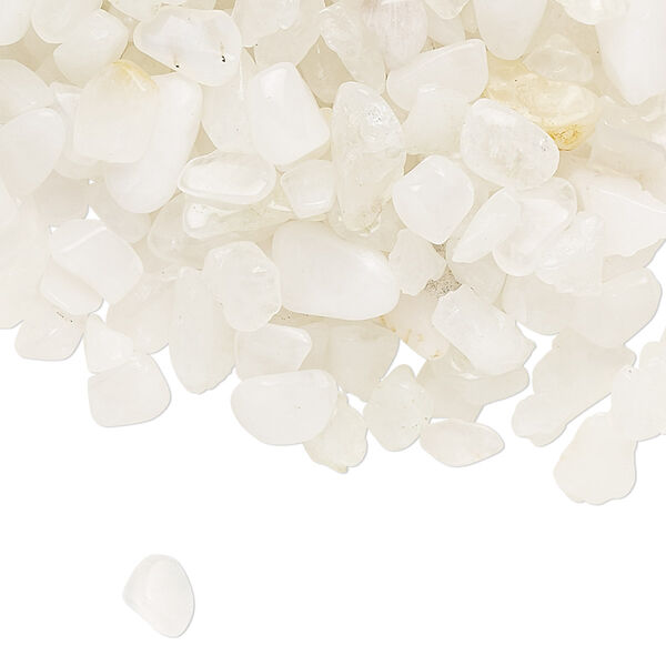 Inlay chip, white agate (natural), mini undrilled chip, 1-14mm, Mohs hardness 6-1/2 to 7. Sold per 50-gram pkg. image number 0
