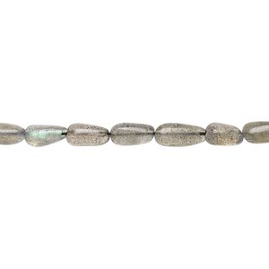 Labradorite 1pkg1, hand-cut teardrop bead natural 13 inch 6x4mm-10x5mm