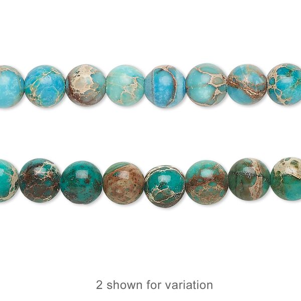 Magnesite 1pkg1, round bead 15.5-16 inch 6mm image number 0