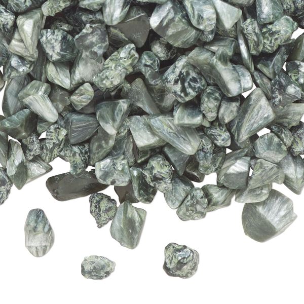 Seraphinite 1pkg1, undrilled inlay chip natural 1 ounce mini image number 0
