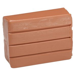 Polymer clay, Sculpey® PREMO, terra cotta. Sold per 2-ounce bar.